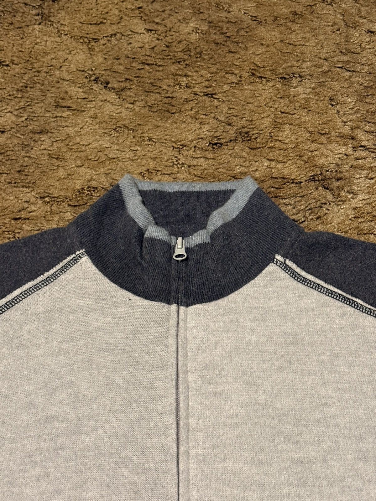 Vintage Vintage Y2K Xtreme Gear Full Zip Collared Sweater Grey Large Size US L / EU 52-54 / 3 - 4 Thumbnail
