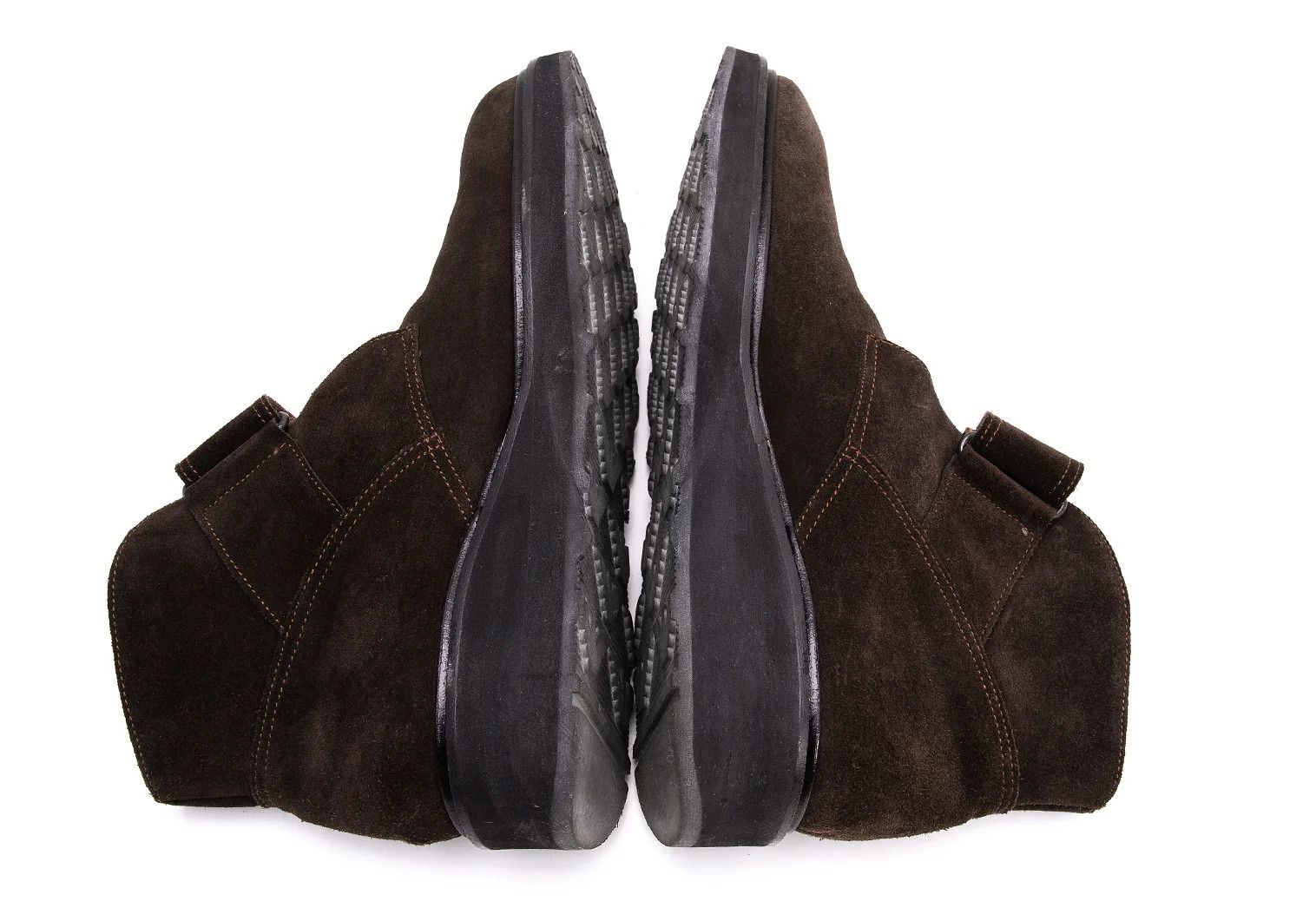 Emporio Armani Velcro Suede Boots in Dark Brown Size 41 (Approx. 25.5 cm) Size US 8 / EU 41 - 9 Thumbnail