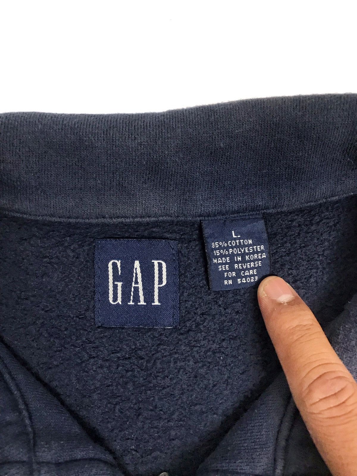 Gap × Vintage Y2K GAP Athletic Big Embroidery Logo Vintage Halfzip Sweater Size US XL / EU 56 / 4 - 3 Thumbnail