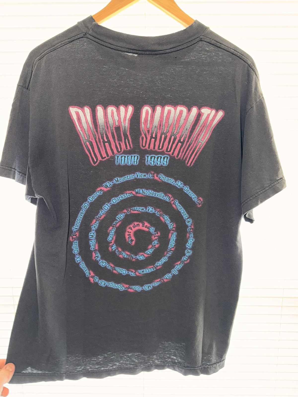 Band Tees Vintage Faded Black Sabbath 1999 Reunion tee Size US L / EU 52-54 / 3 - 2 Thumbnail