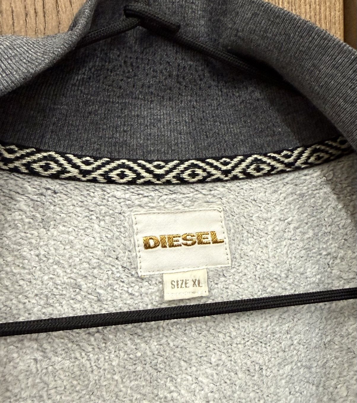Diesel Diesel Gray Full Zip Pullover Jacket Mens Size XL Size US XL / EU 56 / 4 - 7 Thumbnail