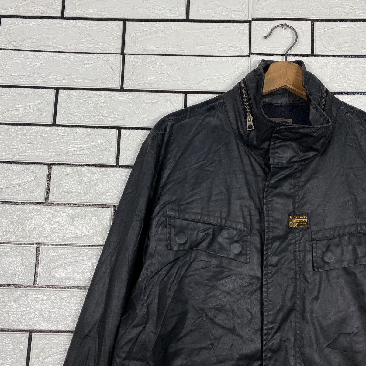 Japanese Brand Biker Punk Jacket Soft Leather G Star Raw Parachute Size US XL / EU 56 / 4 - 8 Thumbnail