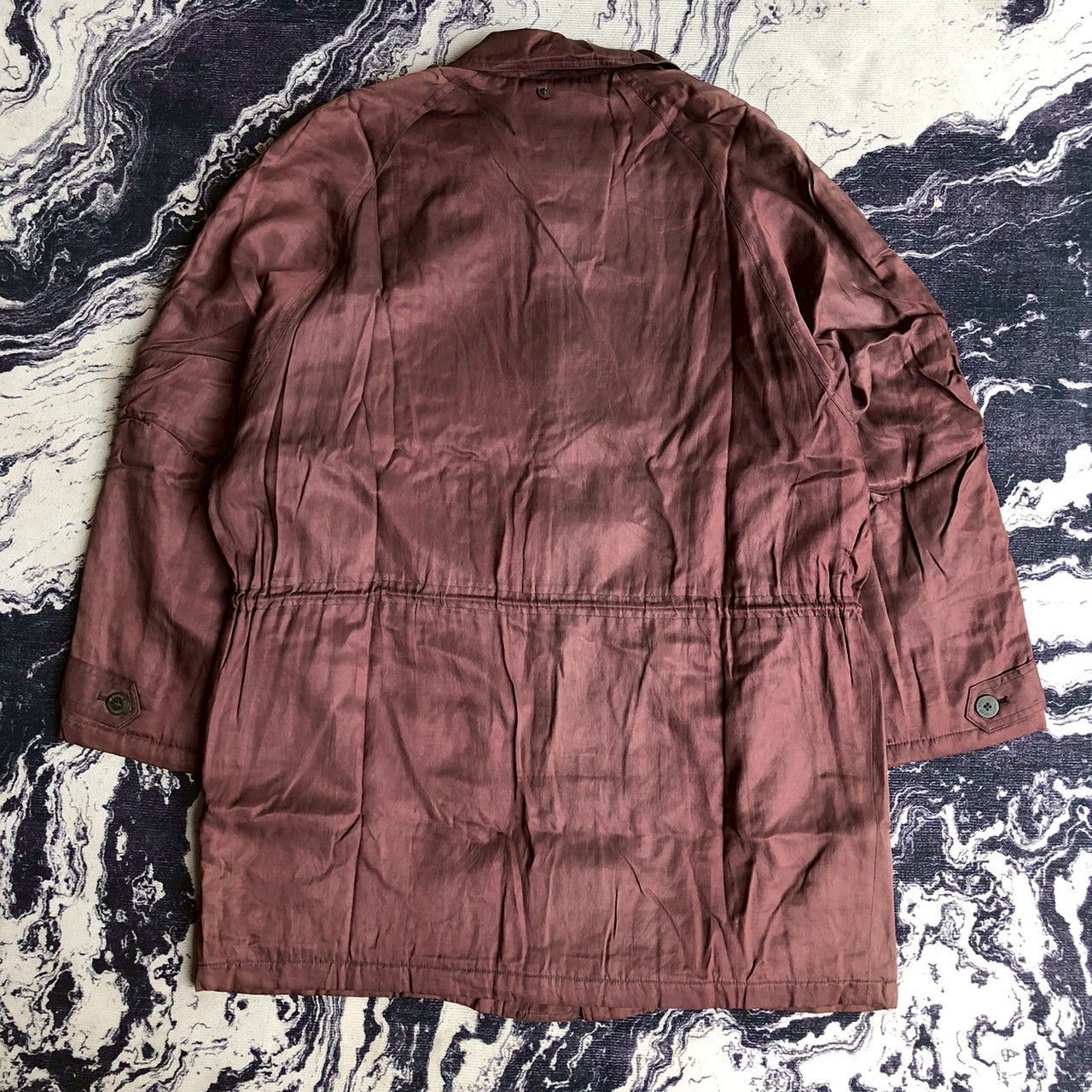 Valentino Vintage 90s Valentino Garavani Sport Silk Jacket Coat Size US L / EU 52-54 / 3 - 3 Thumbnail
