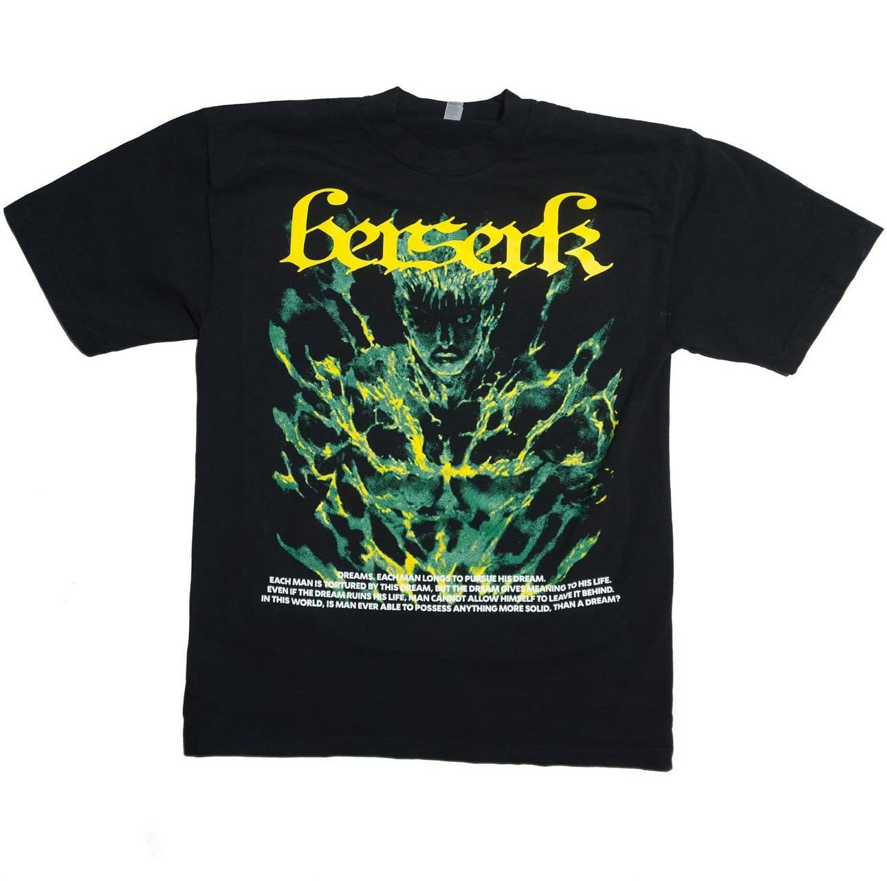 Vintage FIND SLEEP BESERK GREEN FLAMES SHIRT Size US XL / EU 56 / 4 - 1 Thumbnail