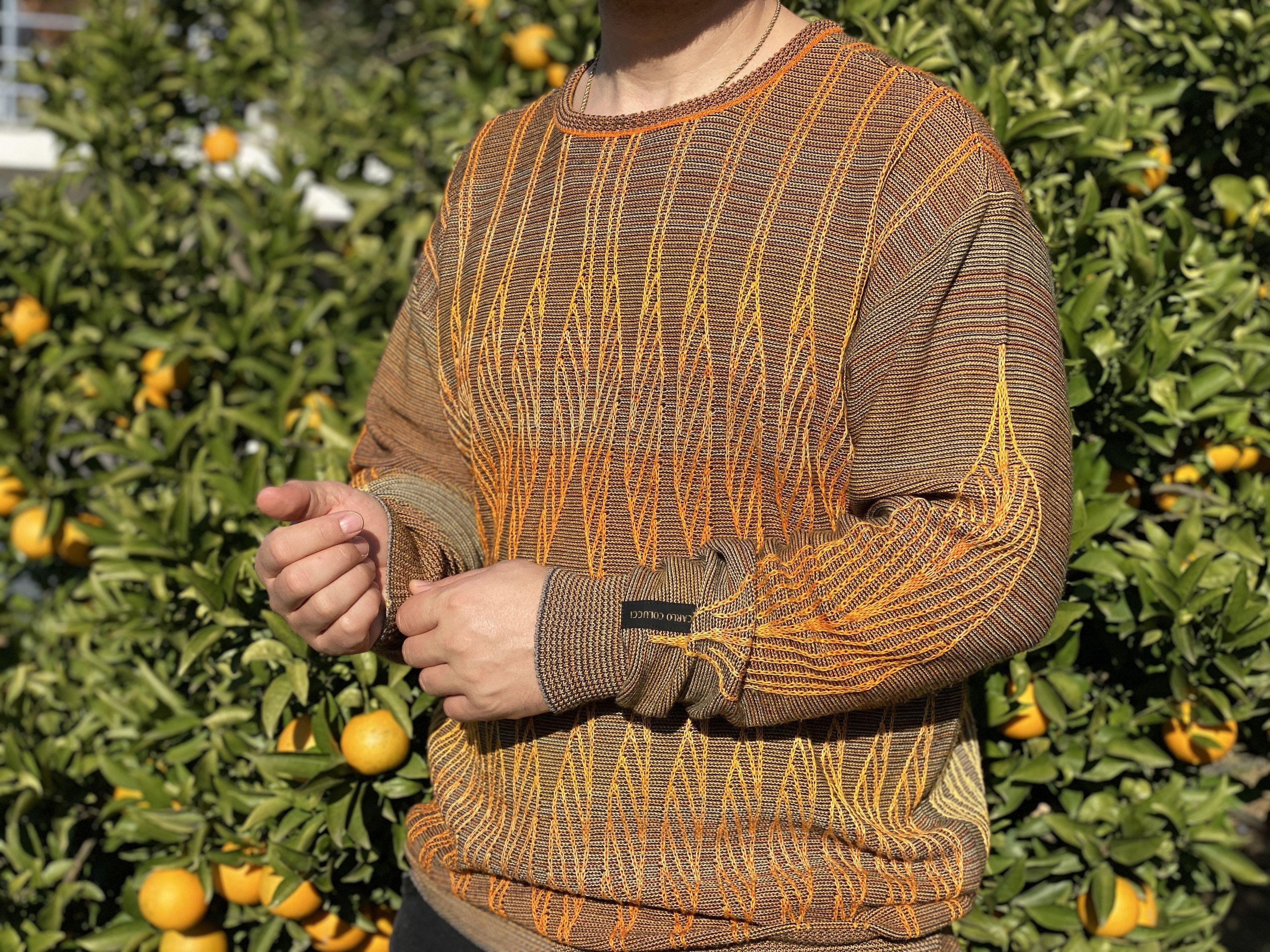 Carlo Colucci Carlo Colucci Rainbow 3D Sweater Cosby size 54 L XL Pullover Size US L / EU 52-54 / 3 - 1 Thumbnail