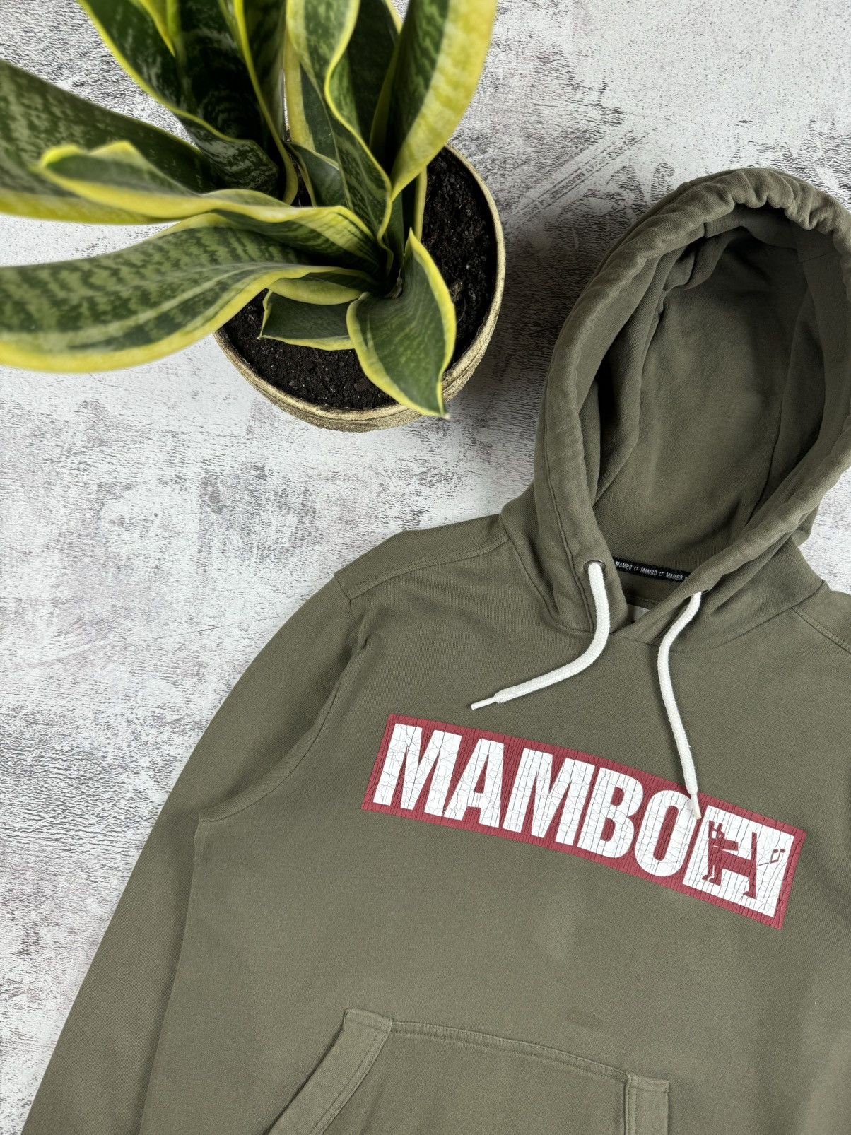 Mambo Mambo Distressed Dog logo Retro Surf Wear Skate Green Hoodie Size US S / EU 44-46 / 1 - 4 Thumbnail
