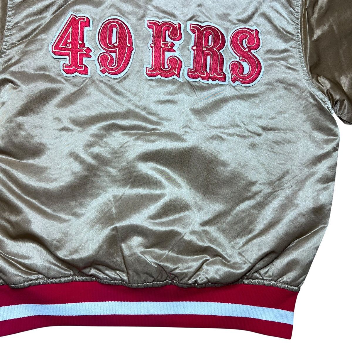 Starter 1990s NFL San Francisco 49ers Starter Spell Out Satin Jacket Size US M / EU 48-50 / 2 - 14 Thumbnail