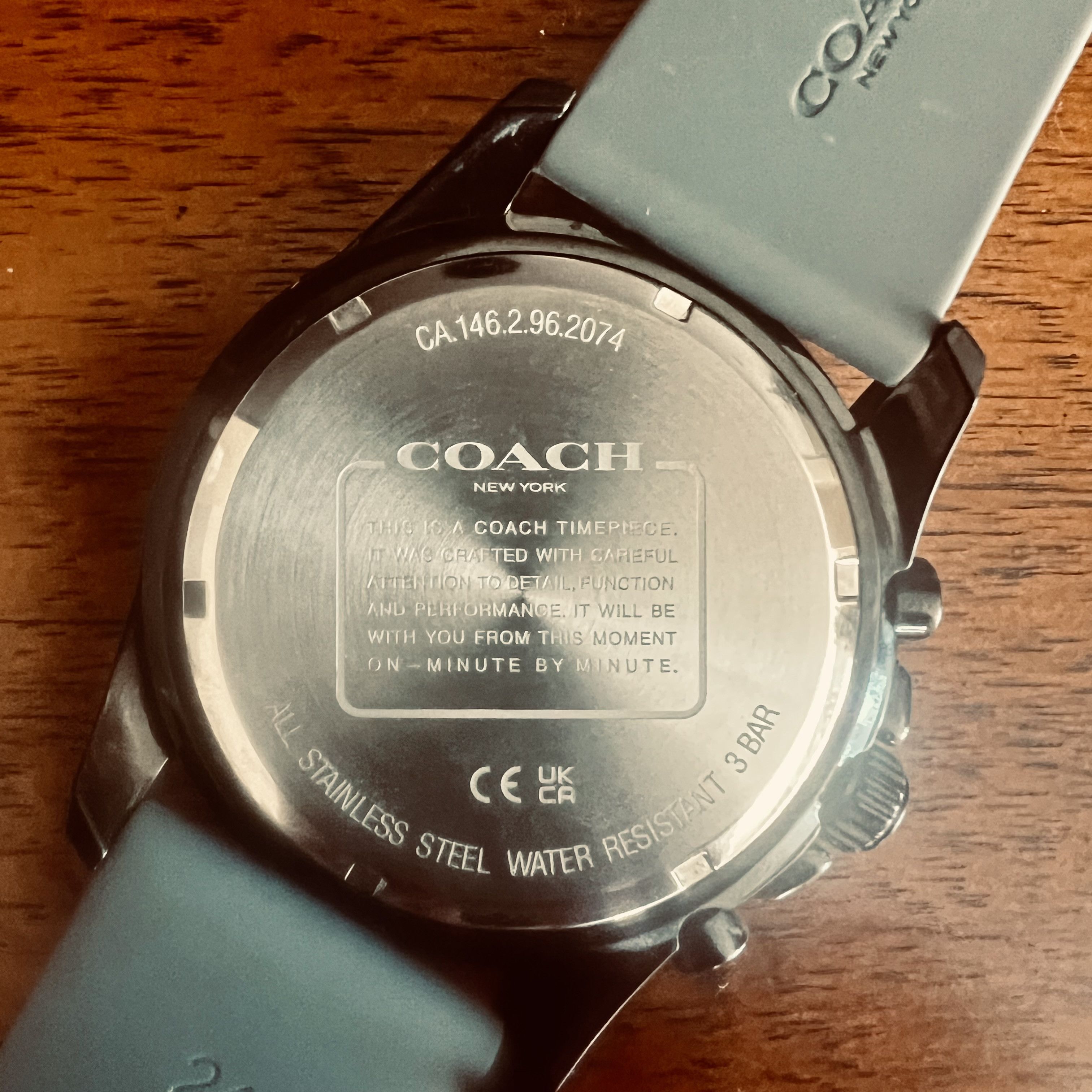 Coach COACH 🏷️ Kent Watch 44MM Black Case with Camo Rubber Strap Size ONE SIZE - 5 Thumbnail