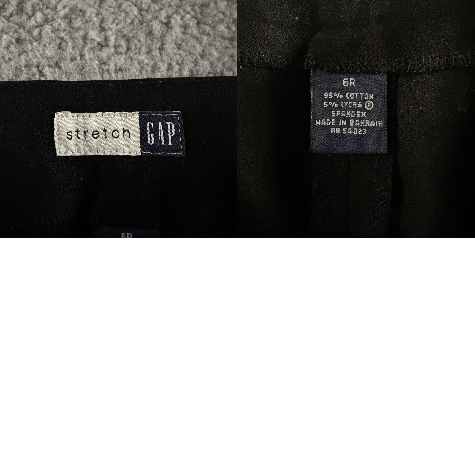 Gap Pants Womens Black Size 6 Mid Rise Bootcut Slit Career Stretch Cotton  Blend Dress Pants