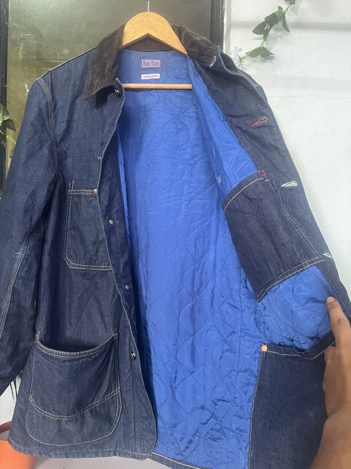 Blue Blue Japan BLUE BLUE ARIGATO JAPAN DENIM CHORE JACKET Size US L / EU 52-54 / 3 - 7 Thumbnail