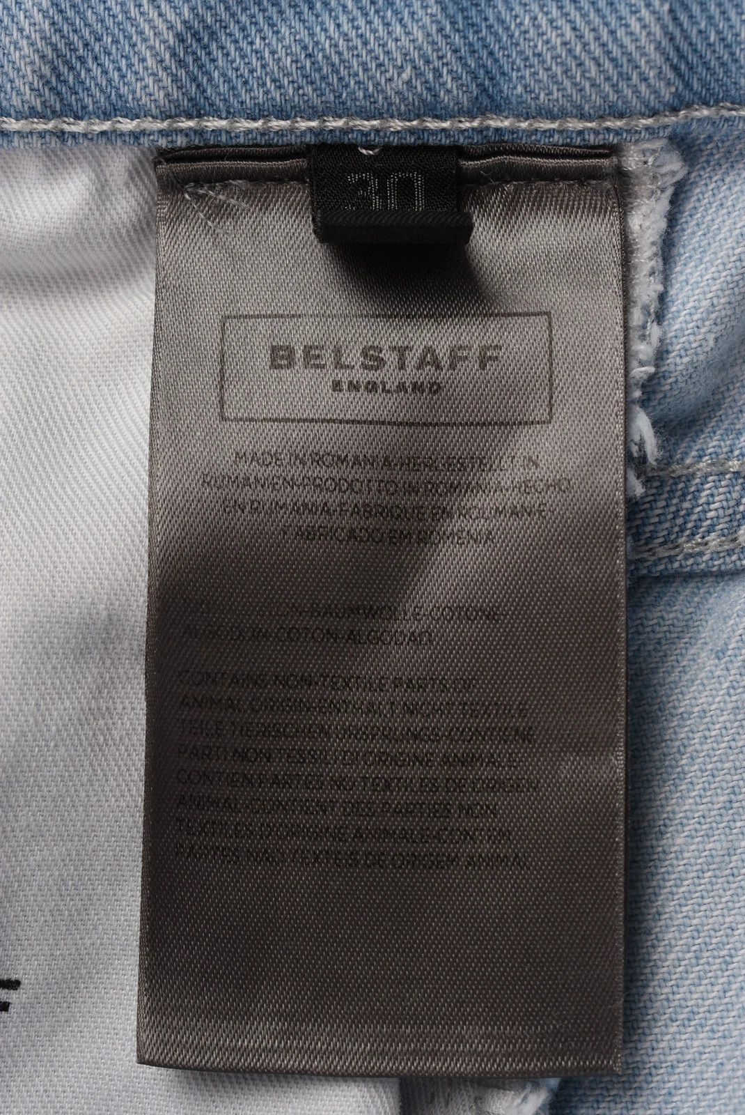 Belstaff Belstaff Straight Leg Biker Jeans Light Blue Denim W31 L32 Size US 31 - 8 Thumbnail