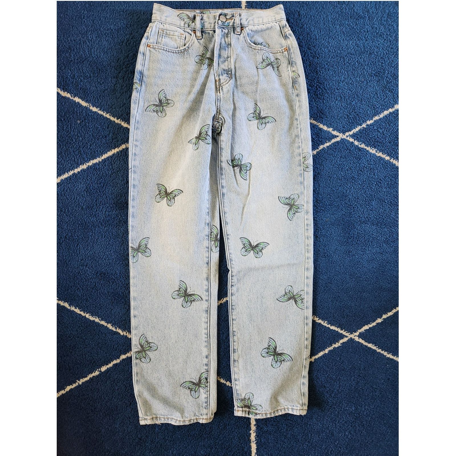 Pacsun PacSun Women's Butterfly Dad Jeans -25 Size 25" / US 0 / IT 36 - 1 Thumbnail