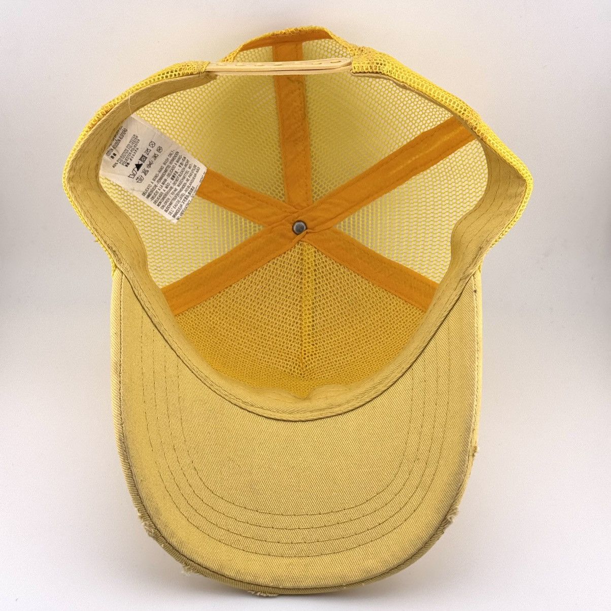 HYDROGEN Hydrogen Skull H2S Trucker Cap Distressed Trasherd Hat Y2K Size ONE SIZE - 4 Thumbnail