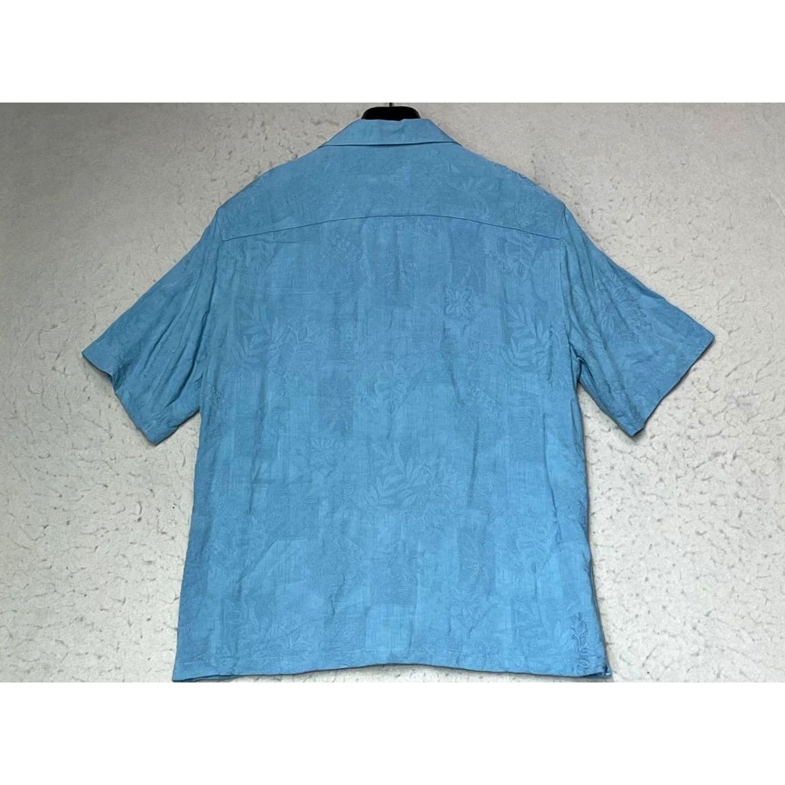 Vintage Batik Bay Mens Medium Blue Rayon Polyester Blend Short Sleeve Casual Shirt Size US M / EU 48-50 / 2 - 2 Thumbnail