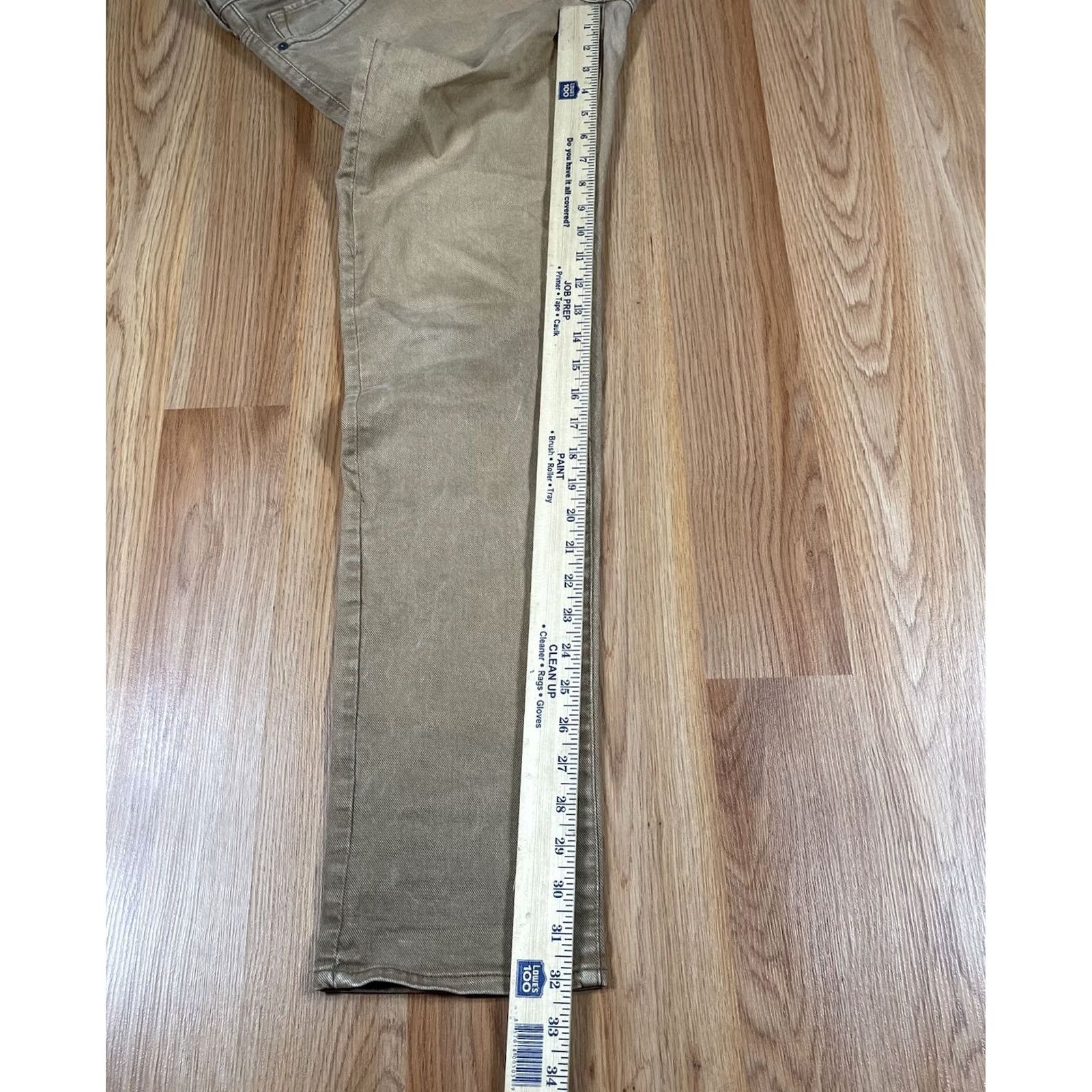 H&M H&M Denim Jeans Mens 31Wx32L Beige Slim Fit LOGG Stretch Cotton Spandex Blend Jeans Men Size US 31 - 7 Thumbnail