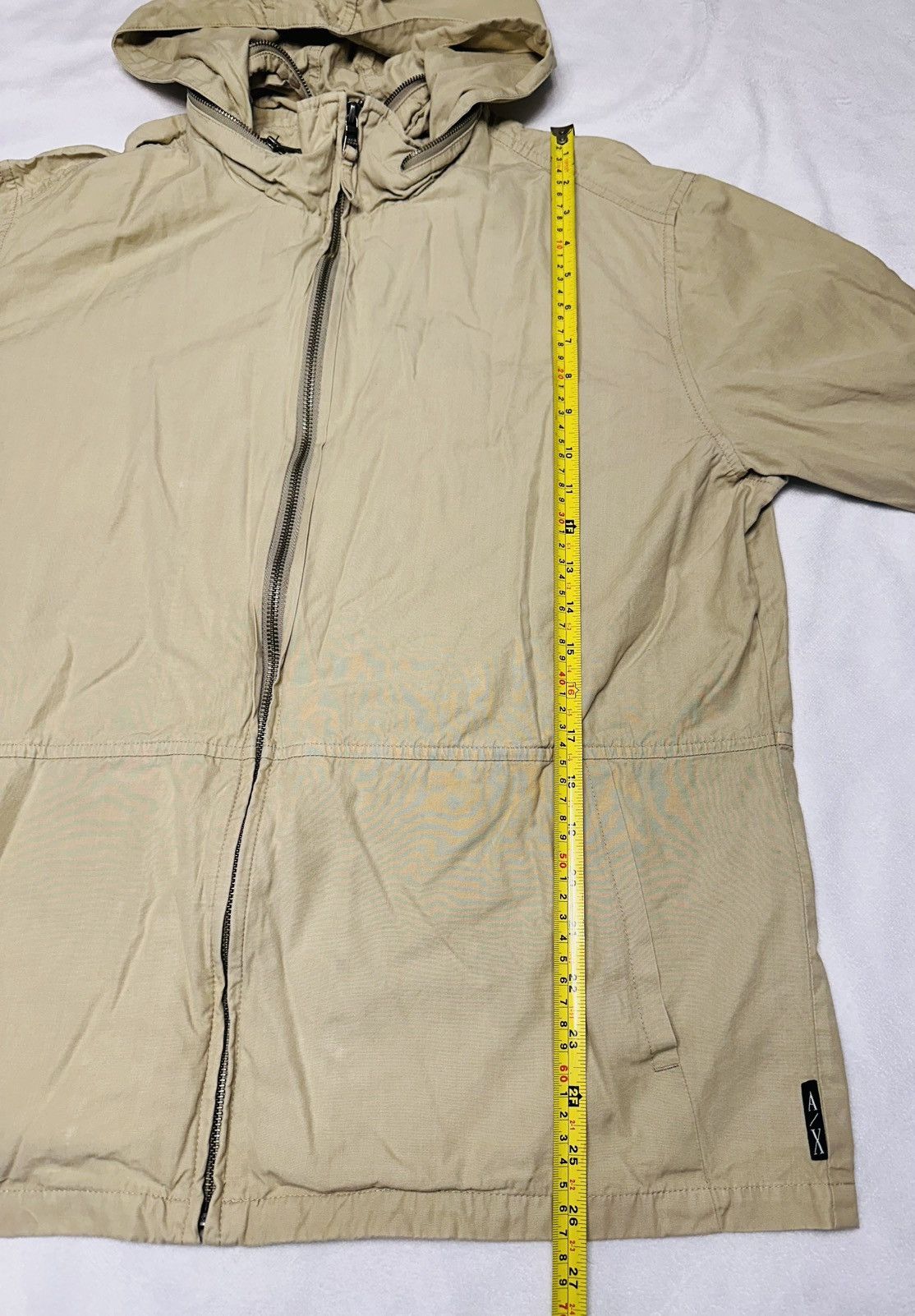 Armani Exchange Armani Exchange Men’s Hidden Hood Light Jacket-Large-Spots- Size US L / EU 52-54 / 3 - 3 Thumbnail
