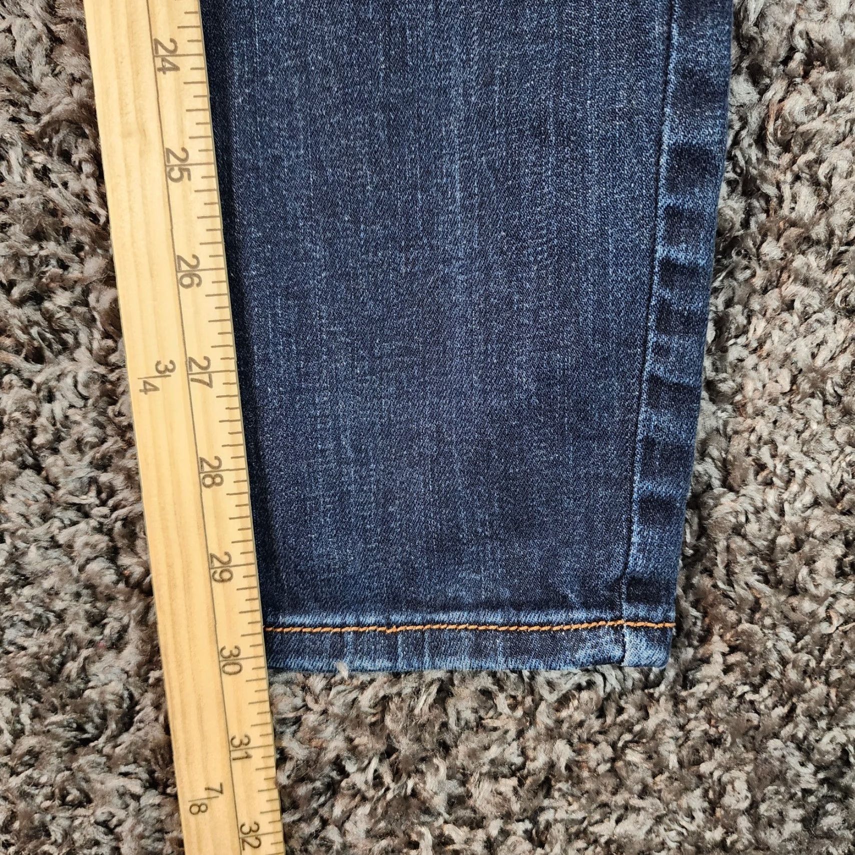 American Eagle Outfitters AMERICAN EAGLE WOMENS Skinny Jean Jeggings Distressed Stretch Blue Size 6 Regular 30x30 Womens Size 28" / US 6 / IT 42 - 5 Thumbnail