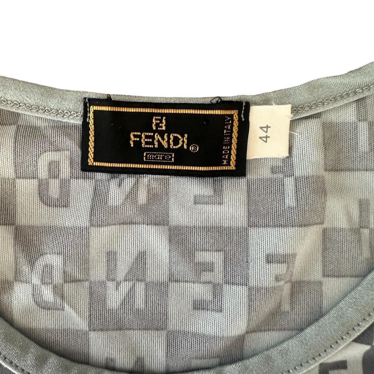 Fendi Fendi vintage print logo tee Size S / US 4 / IT 40 - 3 Thumbnail
