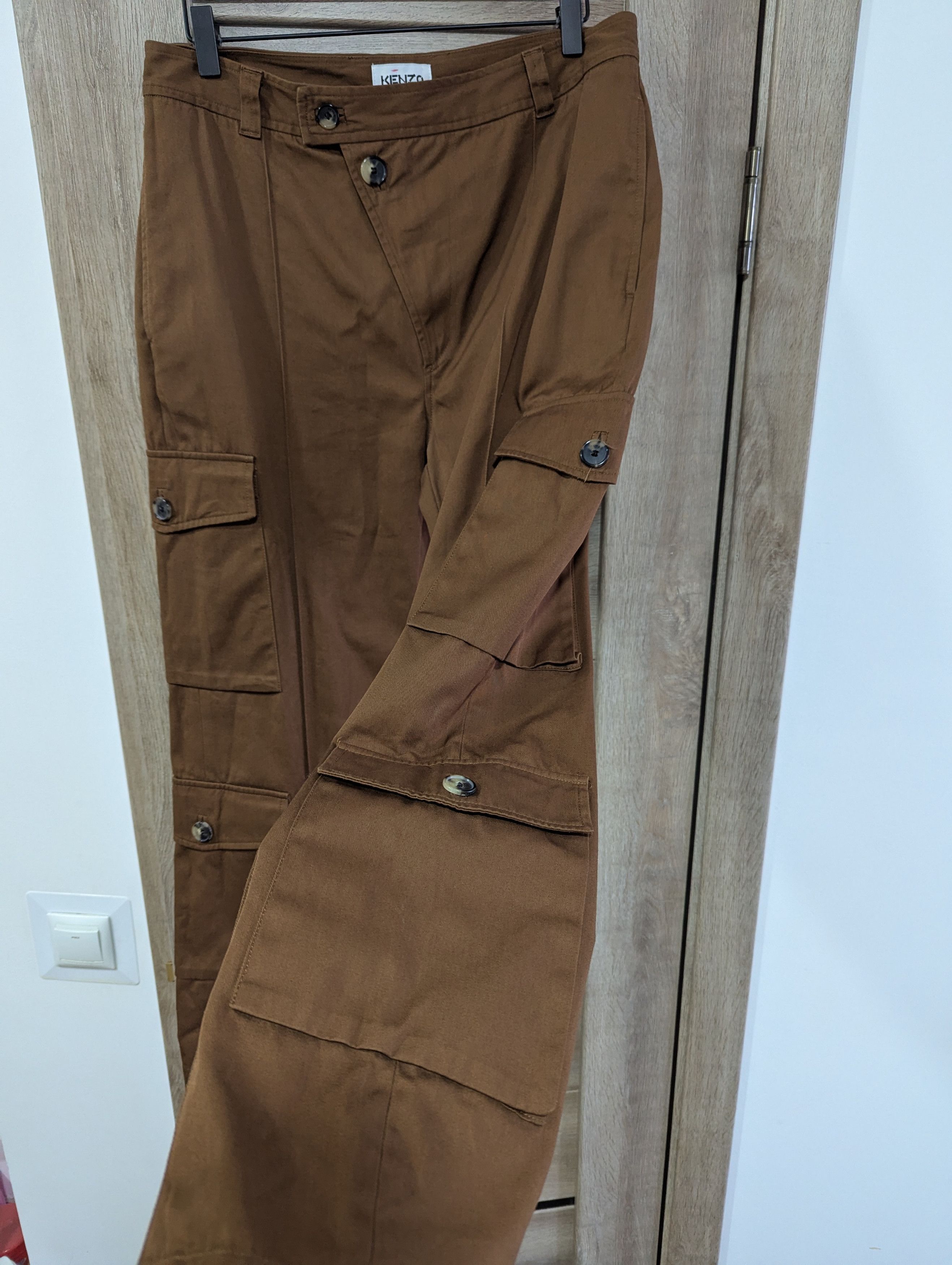 Kenzo Kenzo Asymmetrical Cargo Pants Size 31 Size US 31 - 5 Thumbnail