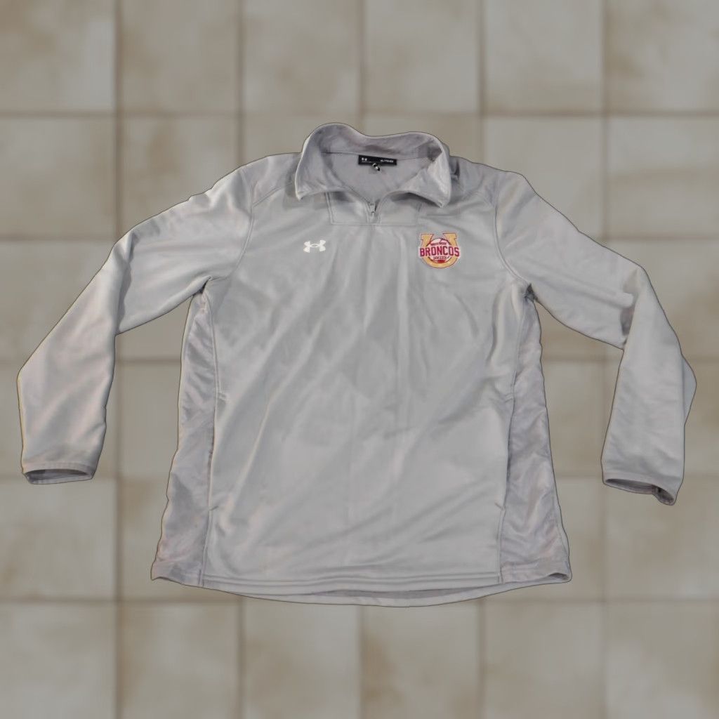 Under Armour Under Armour Sweatshirt Mens XL gray 1/4 Zip Classic Logo Pullover Regular Size US XL / EU 56 / 4 - 1 Thumbnail