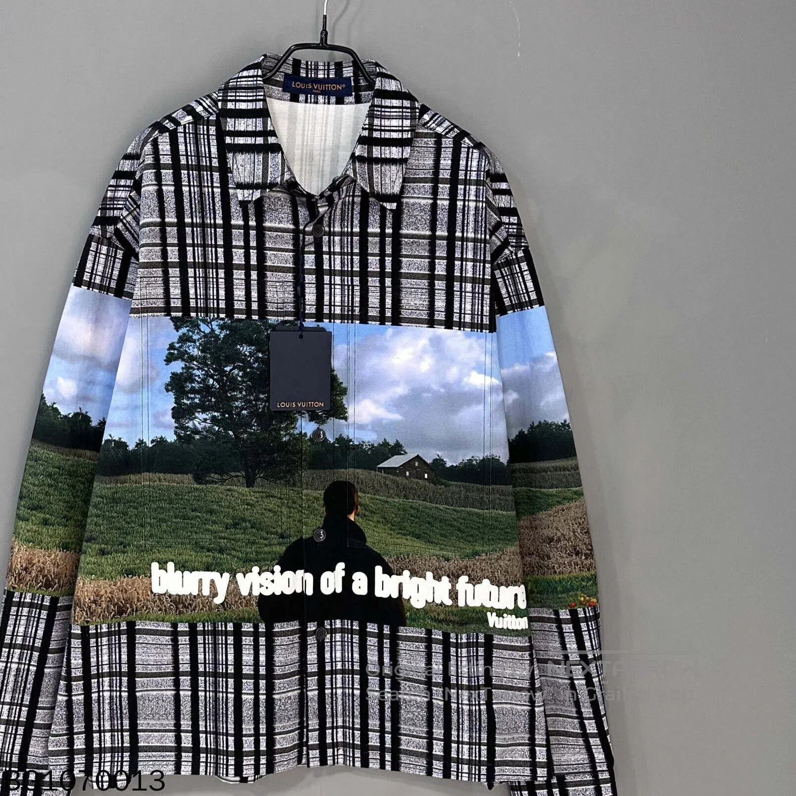 Louis Vuitton checkered landscape print long sleeve shirt. Size US L / EU 52-54 / 3 - 3 Thumbnail