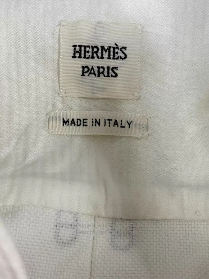 Hermes Hermes White Pig Nose Printed Denim Jacket Size XS / US 0-2 / IT 36-38 - 4 Thumbnail