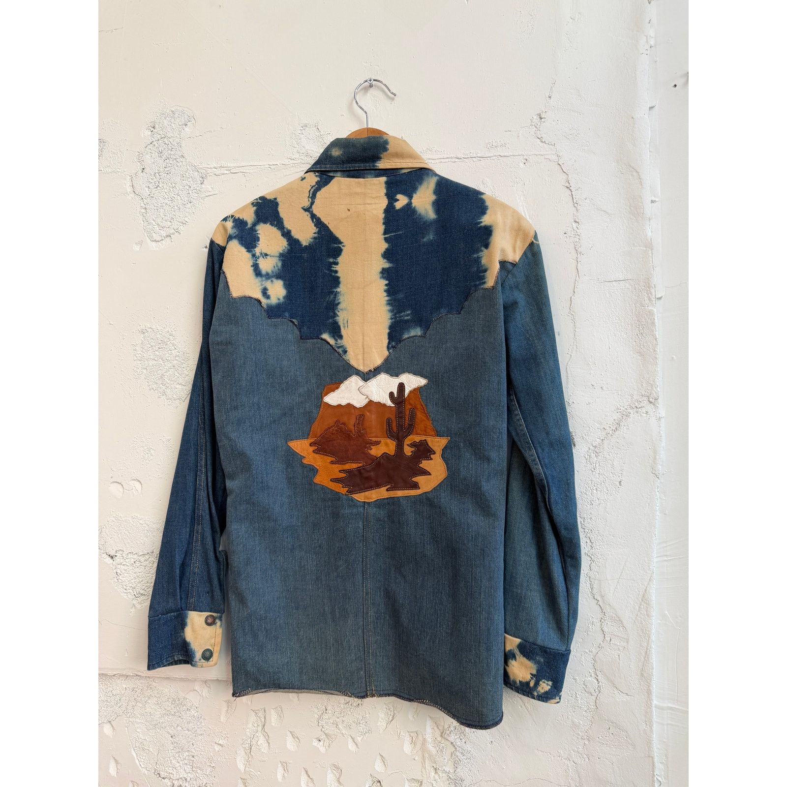 Vintage Antonio Guiseppe Vintage Southwestern Leather Patch Jacket Size US M / EU 48-50 / 2 - 2 Thumbnail