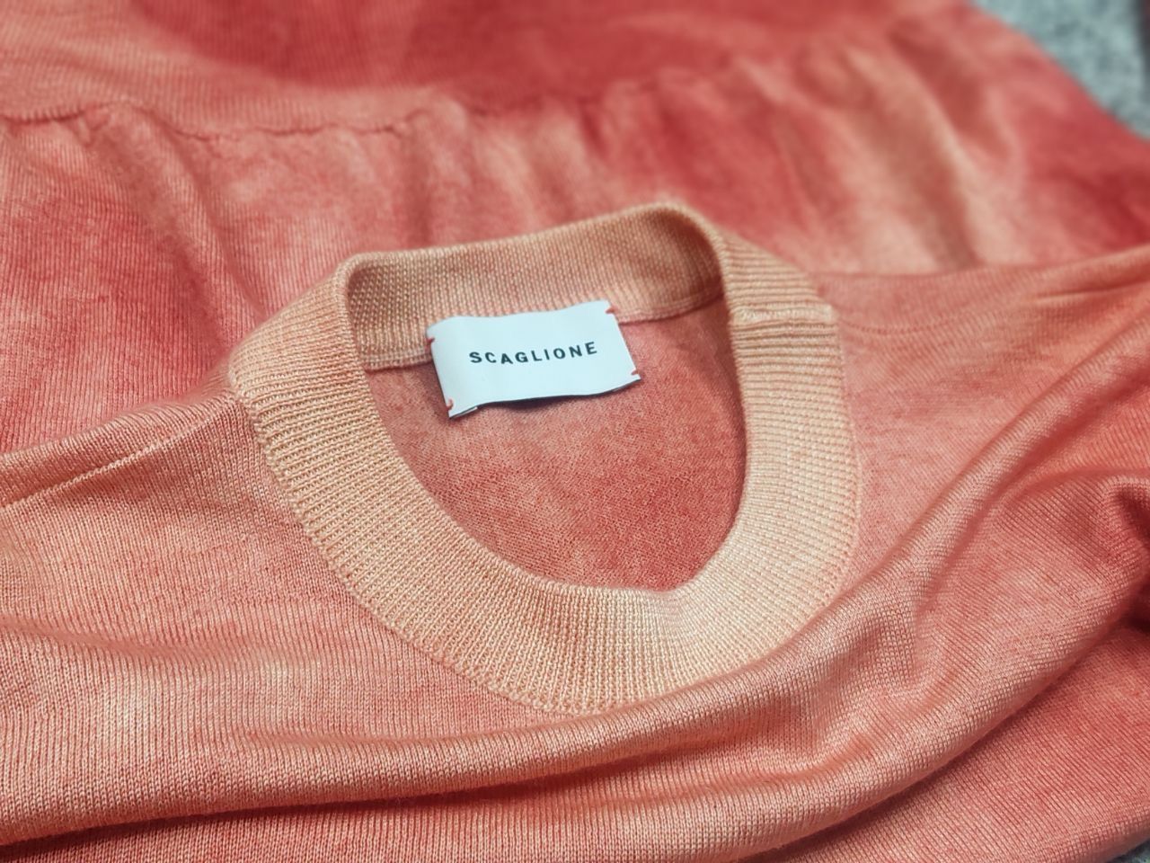 Other Scaglione Design merino x cashmere garment dyed red sweater Size M / US 6-8 / IT 42-44 - 11 Thumbnail
