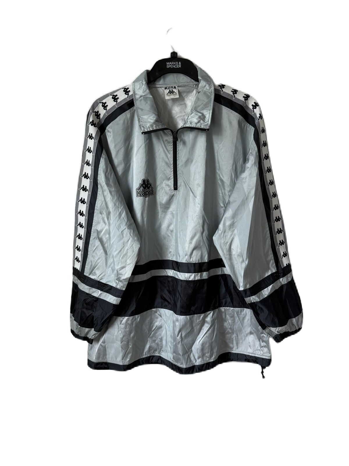 Kappa VINTAGE KAPPA SPORTS NYLON PULL OVER SIDE TAPE LOGO JUVENTUS Size US L / EU 52-54 / 3 - 1 Thumbnail