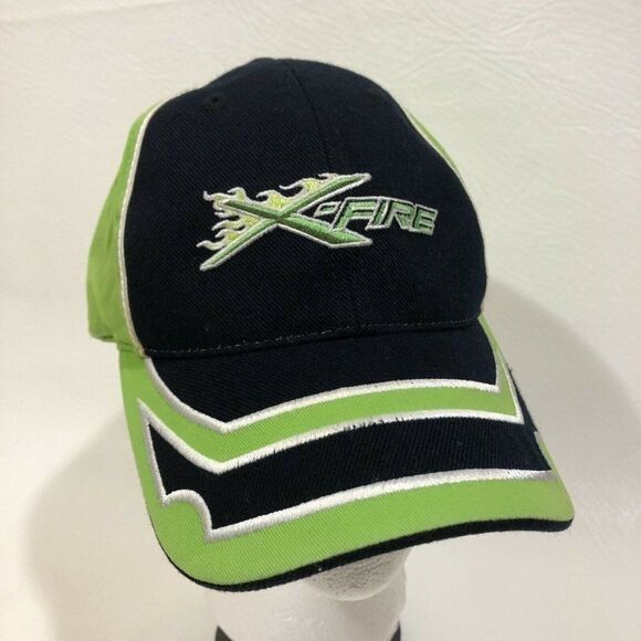 Other Arctic Cat X-Fire Ball Cap Neon Green Black Adjustable Embro Size ONE SIZE - 1 Thumbnail