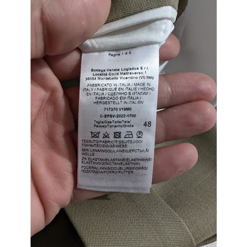 Bottega Veneta o1rshd1 Grain De Poudre Stretcs Jacket in Travertine Size US M / EU 48-50 / 2 - 19 Thumbnail