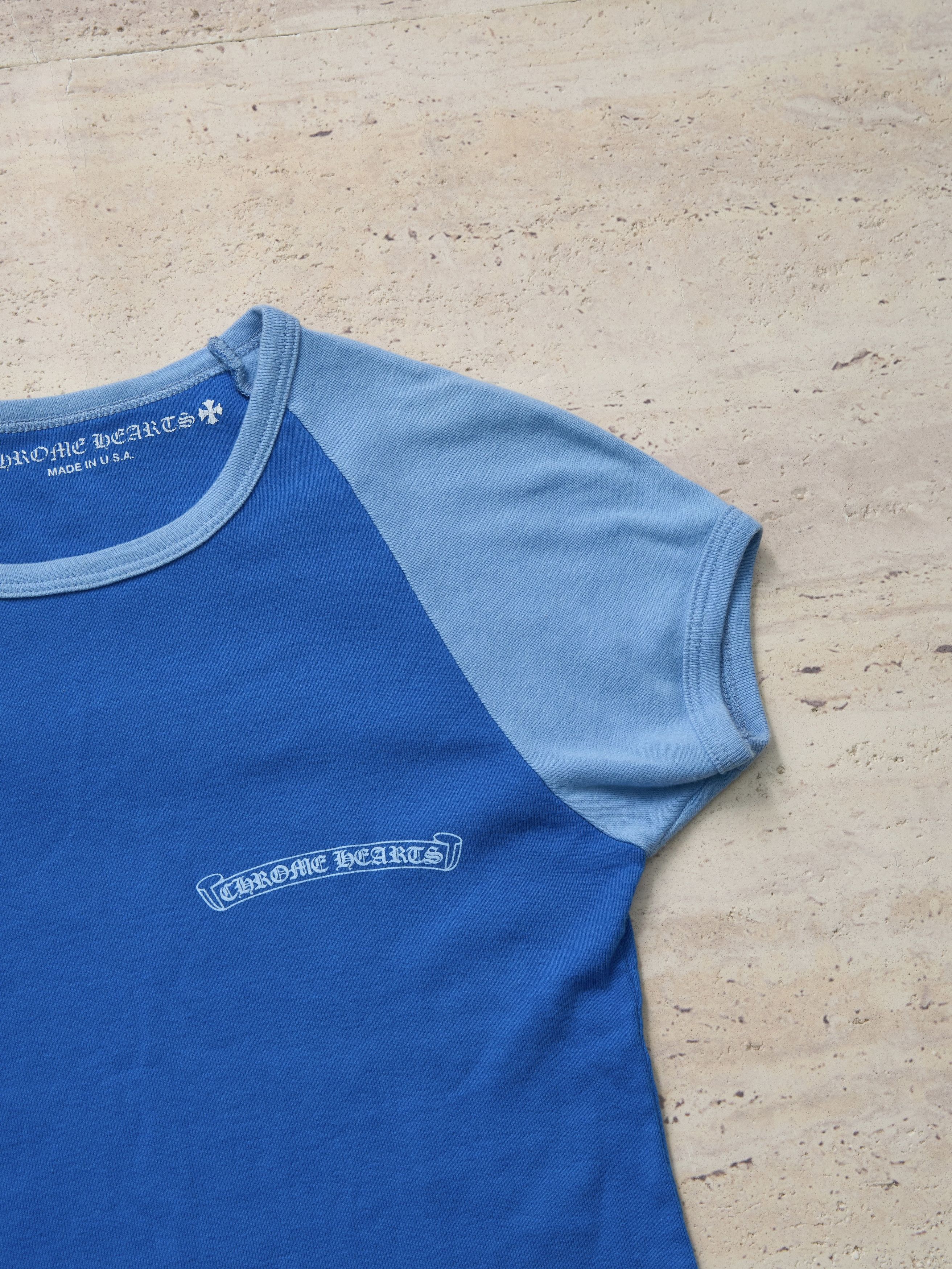 Chrome Hearts CHROME HEARTS Scroll T-shirt BLUE Size M / US 6-8 / IT 42-44 - 4 Thumbnail
