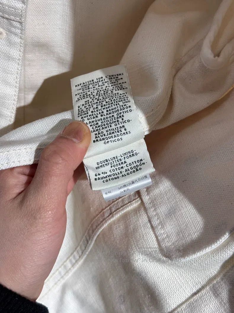 Hermes Hermes White Pig Nose Logo Denim Jacket Size XXS / US 00 / IT 34 - 7 Thumbnail