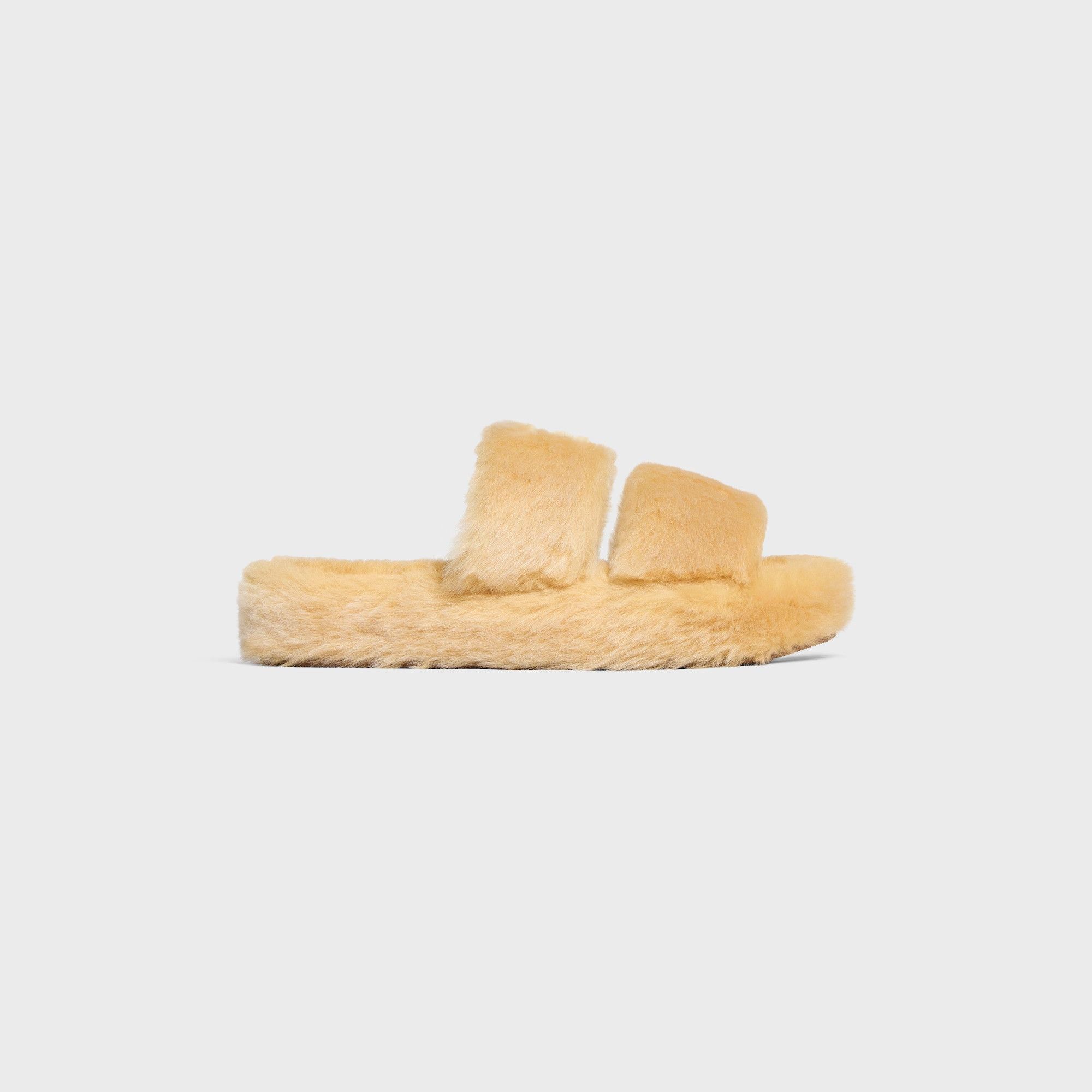 Celine Celine Triomphe Shearling Slides IT 40 Women - USA Duties Paid Size US 10 / IT 40 - 1 Thumbnail