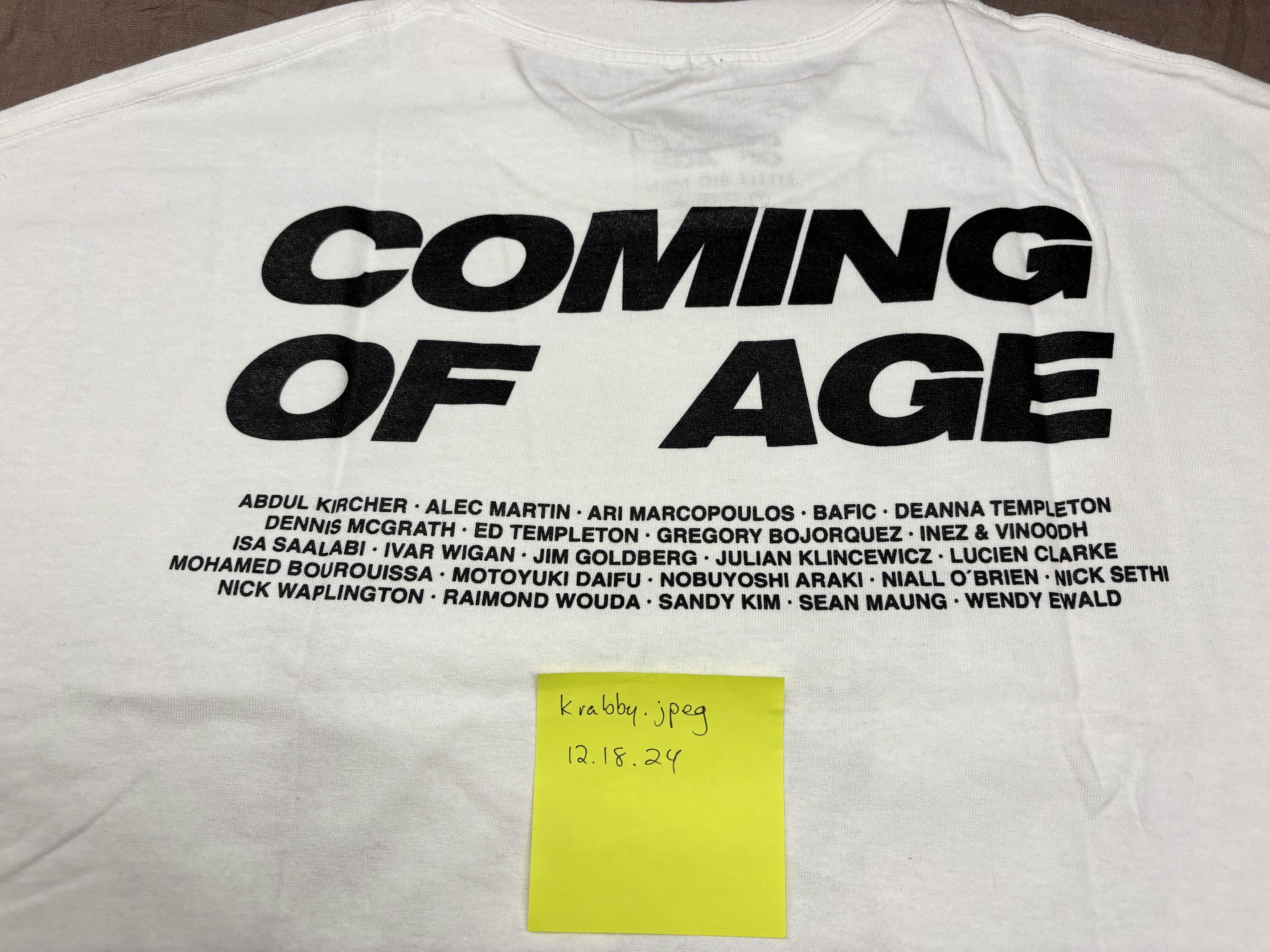 Virgil Abloh Deadstock Virgil Abloh x Niall O’Brien Coming Of Age shirt Size US XL / EU 56 / 4 - 4 Thumbnail