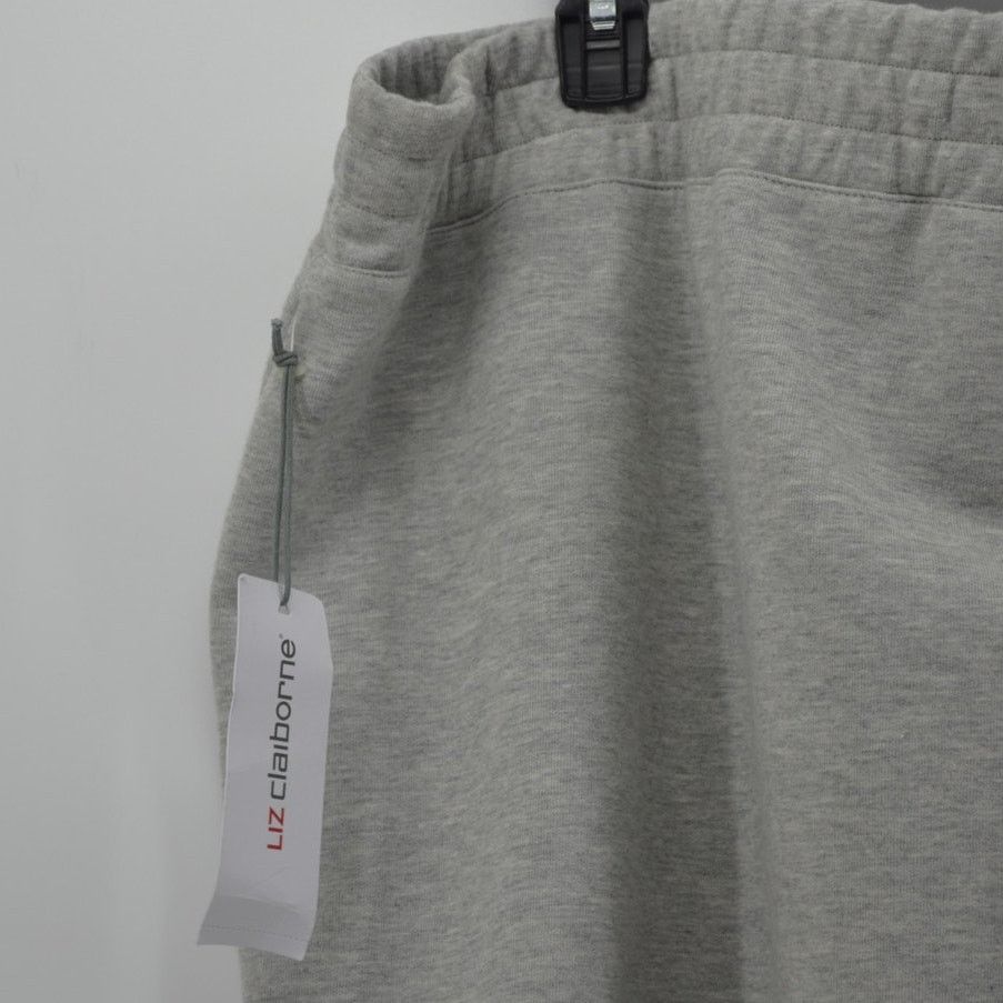 Other Liz Claiborne Light Gray Side Slit Midi Skirt Pocket Warm 1X Size 42" / US 20 - 14 Thumbnail