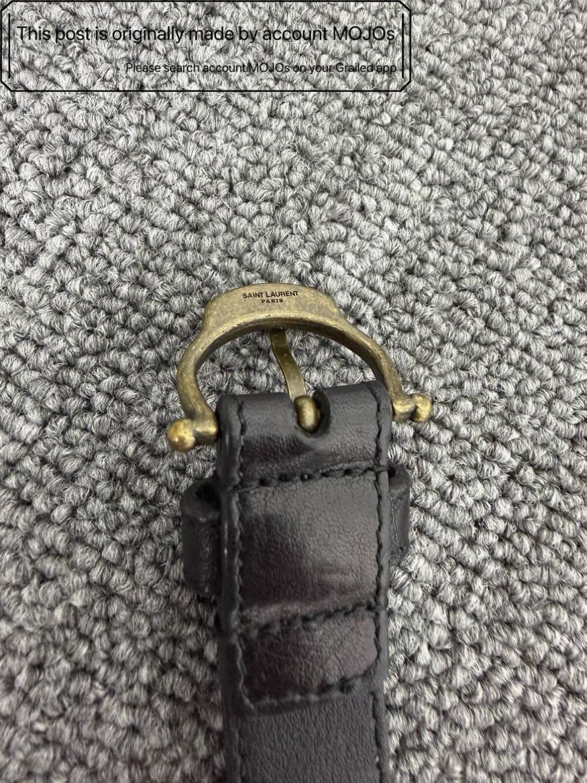Saint Laurent Paris Sz 80 Saint Laurent Paris 21SS Leather Ethical Woven Belt Size ONE SIZE - 3 Thumbnail