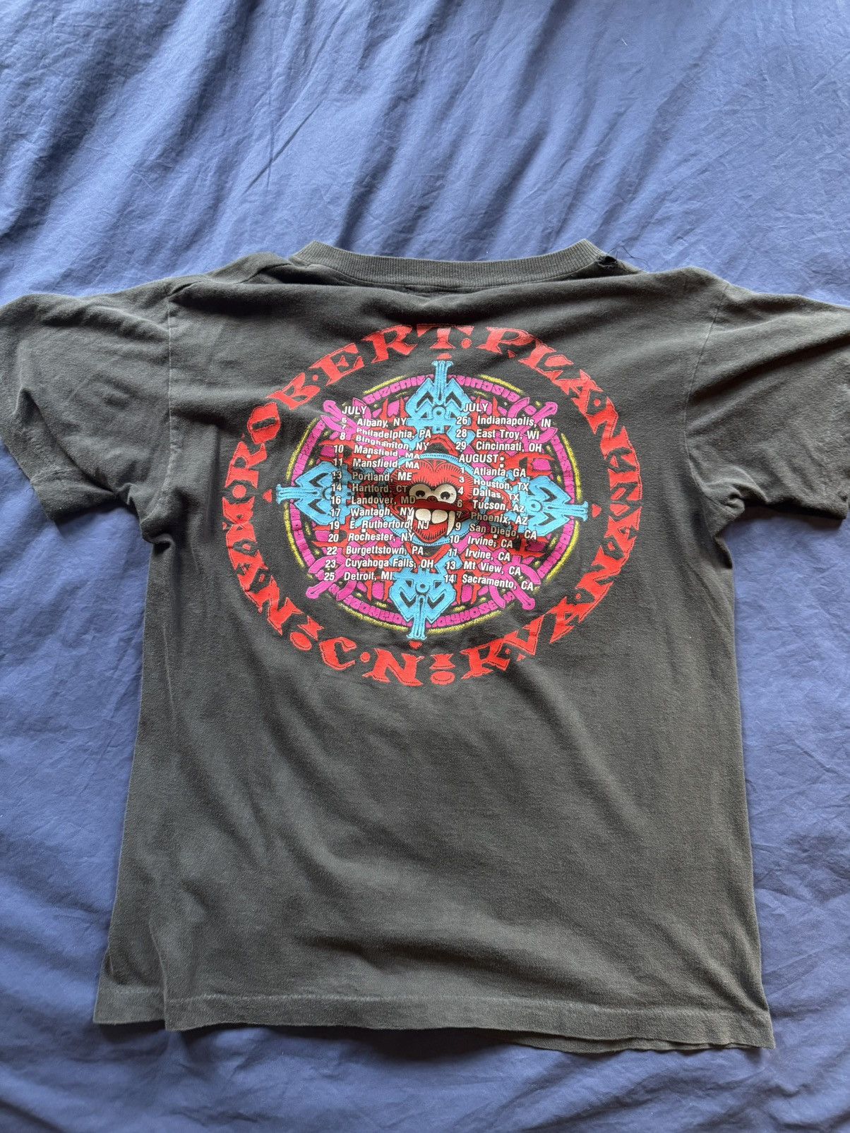 Vintage 90s Vintage Robert Plant Tour T-Shirt Size US M / EU 48-50 / 2 - 4 Thumbnail