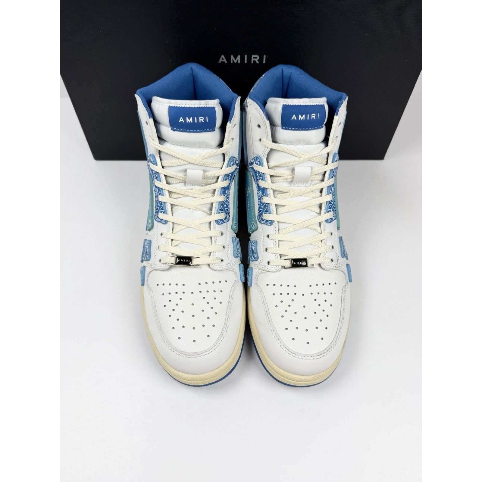 Amiri Size 44EU/11US - Amiri Skel Top Bandana Blue High TRIED ON Size US 11 / EU 44 - 3 Thumbnail