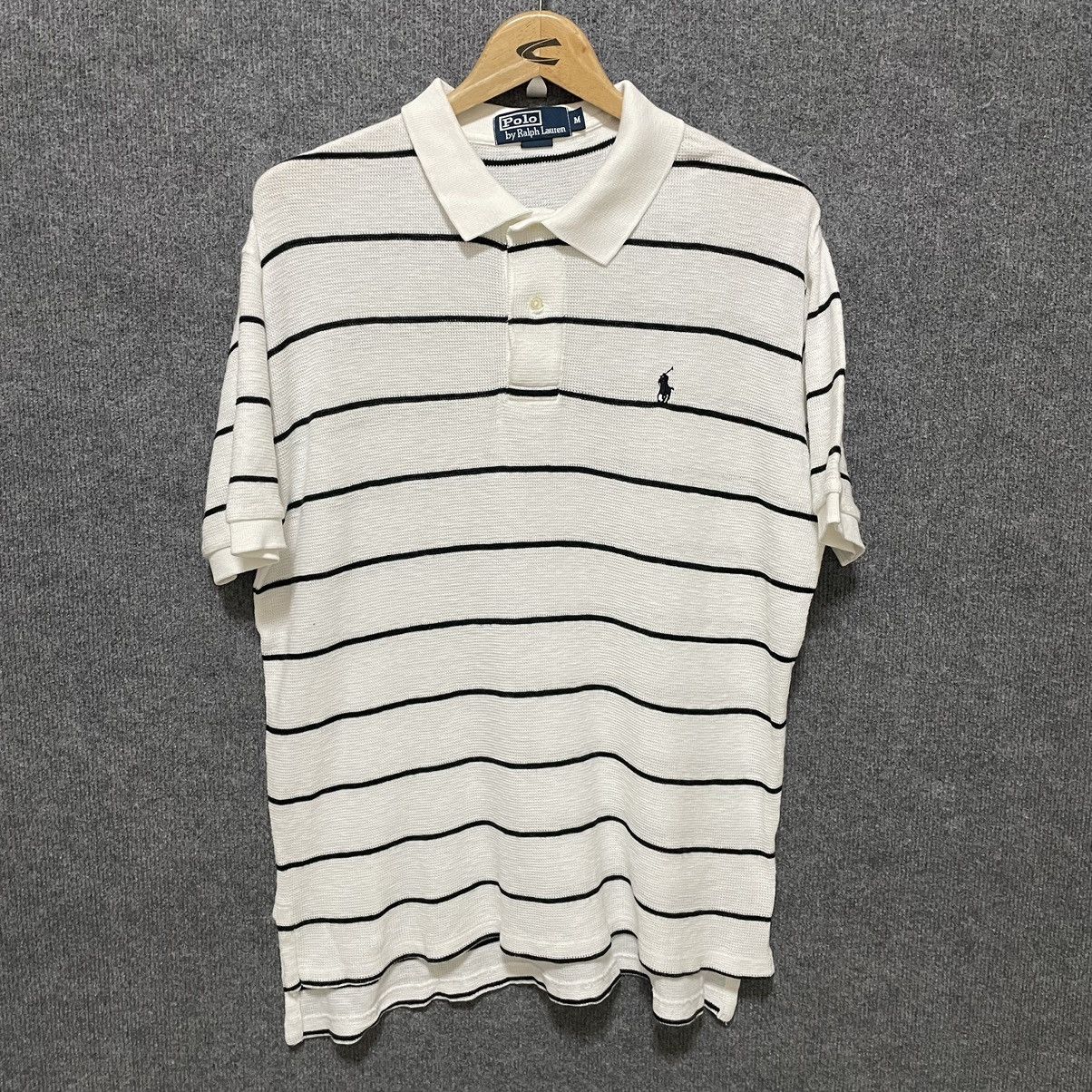 Polo Ralph Lauren × Vintage Vintage 90s Polo Ralph Lauren Stripes Polo T Shirt Size US L / EU 52-54 / 3 - 1 Thumbnail