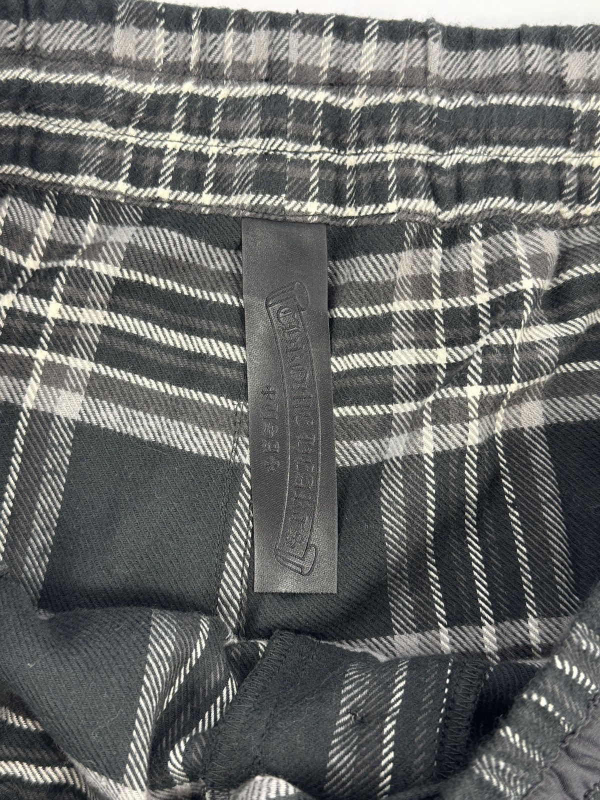 Chrome Hearts LEATHER CROSS AFTER SCHOOL DETAILED CHECKED SHORTS Size US 34 / EU 50 - 6 Thumbnail