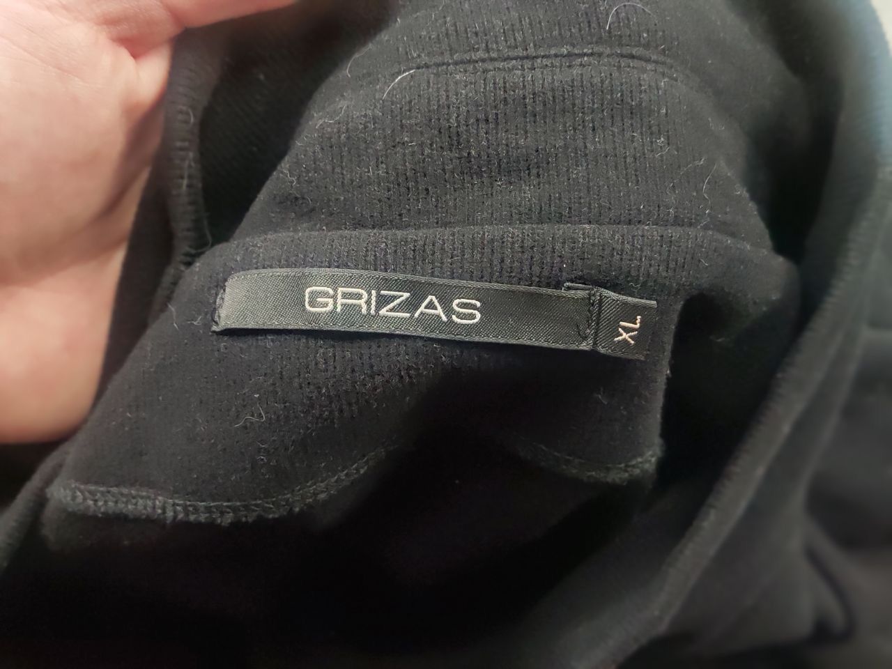 Vintage Grizas Design black Asymmetric cardigan cotton coat buttons Size XL / US 12-14 / IT 48-50 - 9 Thumbnail