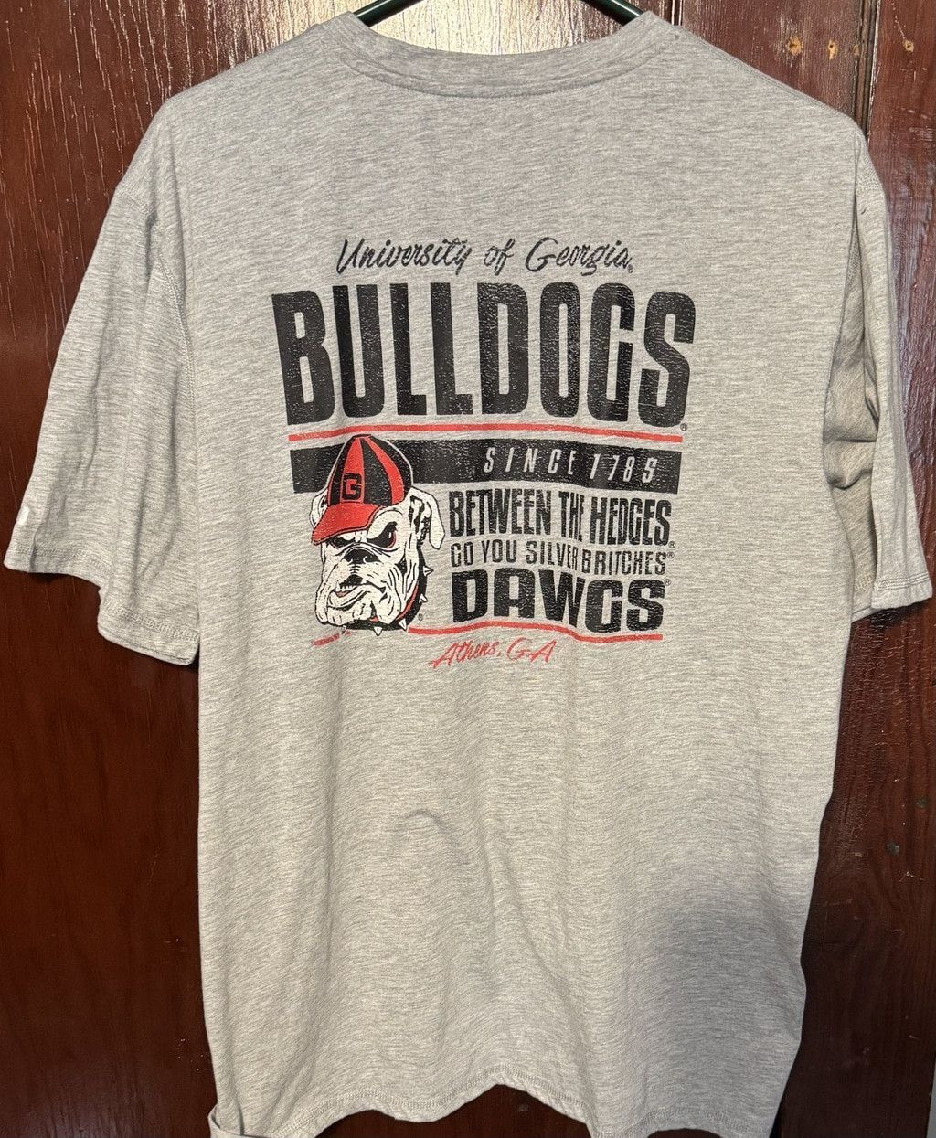 Champion Georgia Bulldogs Champion Pocket T-Shirt Men Size XL Gray Size US XL / EU 56 / 4 - 2 Thumbnail