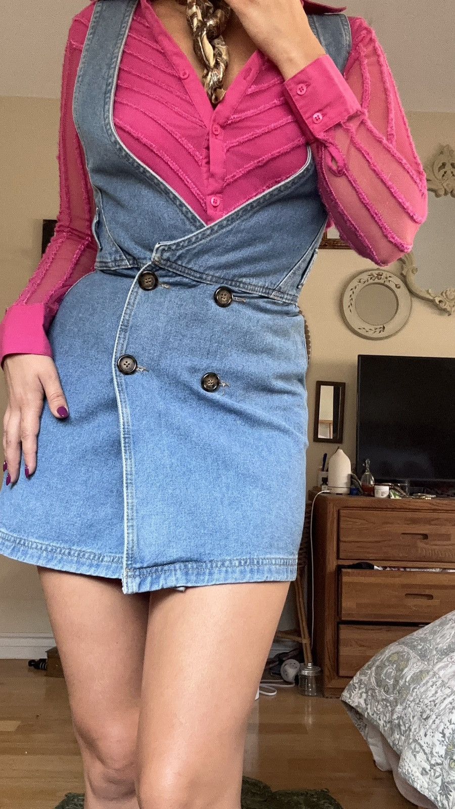 Bdg Denim minidress Size XS / US 0-2 / IT 36-38 - 4 Thumbnail
