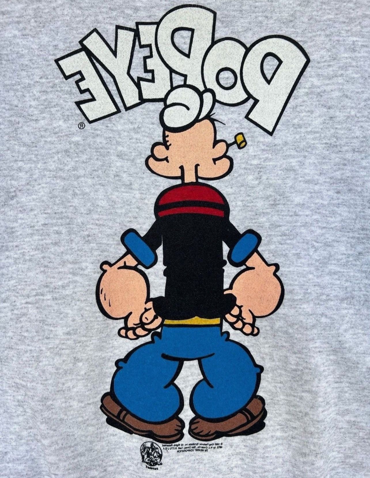 Vintage Vintage 90s Popeye Backhit Sweatshirt Cartoon Ovp Sweatshirt Size US M / EU 48-50 / 2 - 14 Thumbnail