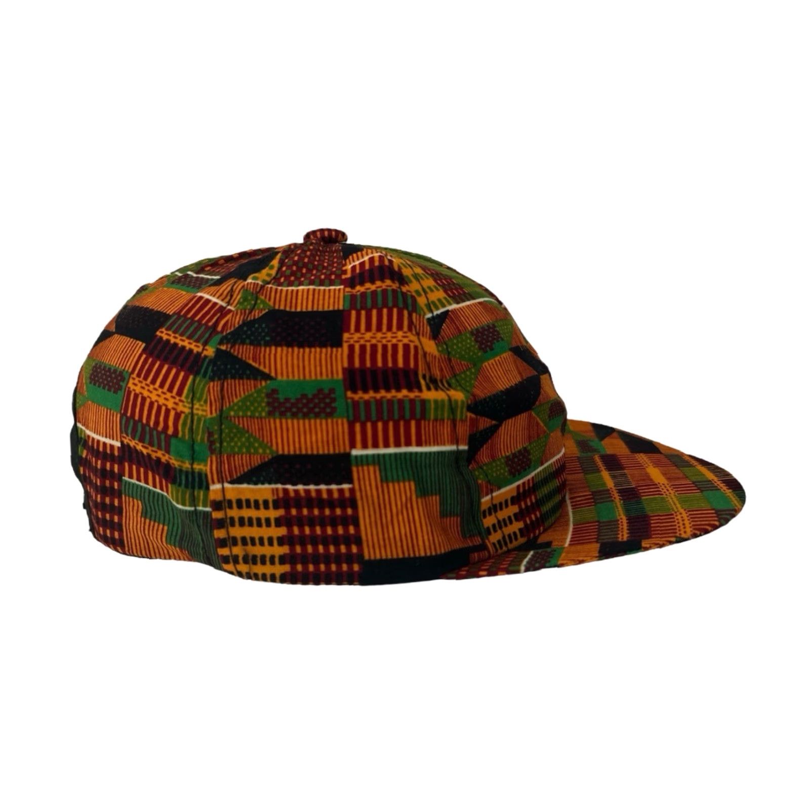 Vintage VINTAGE Africa Kente Baseball Snapback Hat Cap Adult OSFA Orange 90s Twill Deadstock NWOT Adjustable Snap Back Men Boys Girls OsFA? Size ONE SIZE - 3 Thumbnail