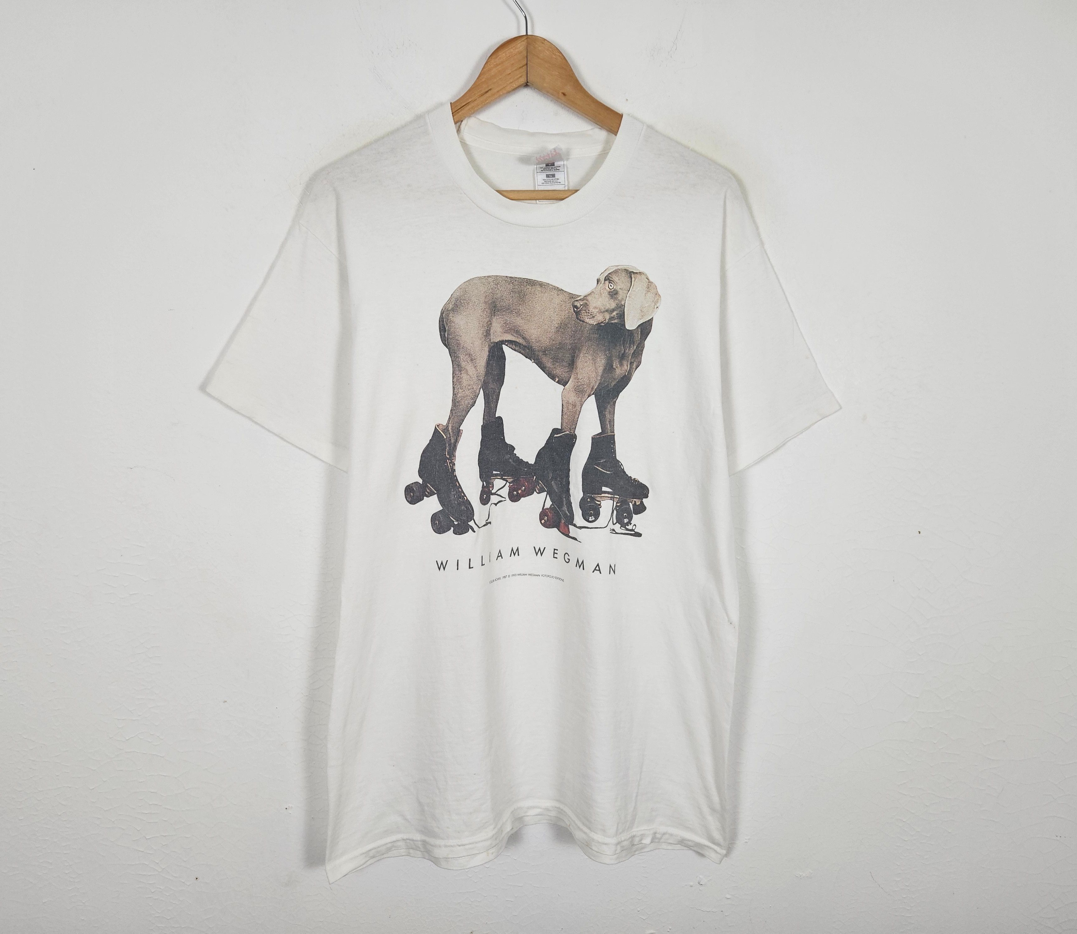 Vintage Vintage William Wegman Dogs Photo 90s Shirt Size US L / EU 52-54 / 3 - 2 Thumbnail