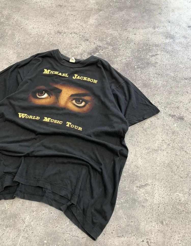 Band Tees × Michael Jackson × Vintage Micheal Jackson Dangerous World Tour 1992-93 Size US XL / EU 56 / 4 - 4 Thumbnail