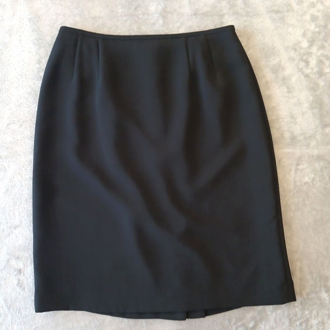 Kasper Kasper Skirt Knee Length Pencil Lined Slit 6P Black Petite Women Sh Size 28" / US 6 / IT 42 - 2 Thumbnail