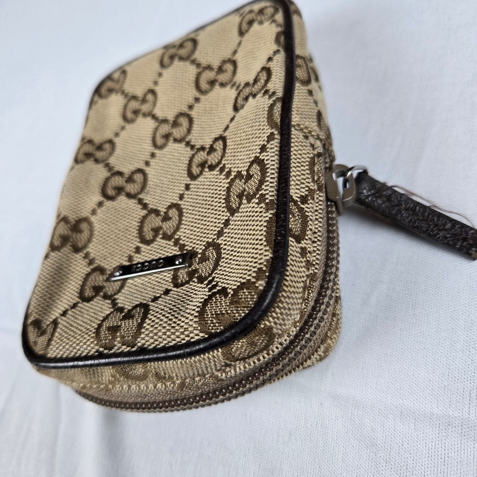 Gucci Gucci Monogram Mini Zip Canvas Pouch Size ONE SIZE - 6 Thumbnail